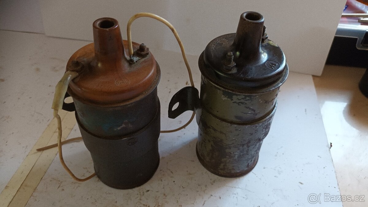 2x zapalovací indukční cívky 6V a 12V cena za obě