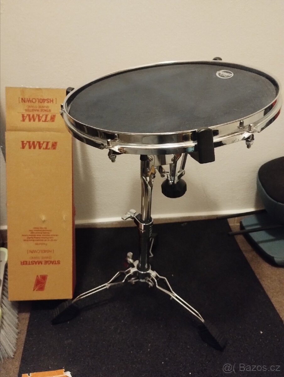 Snare stojan Tama + síťový pad Sabian