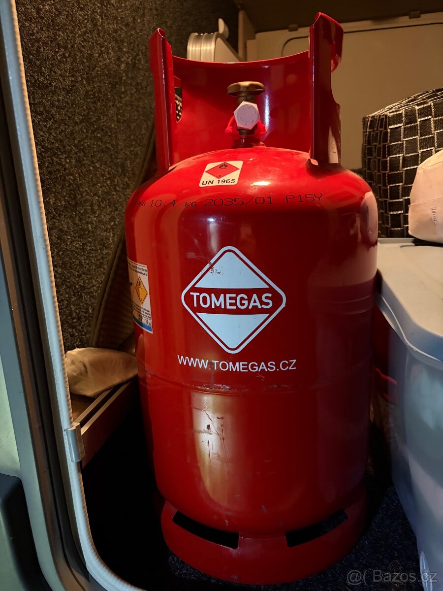Plynová láhev TOMEGAS 10 kg (TARA 10,4 kg) – prodám