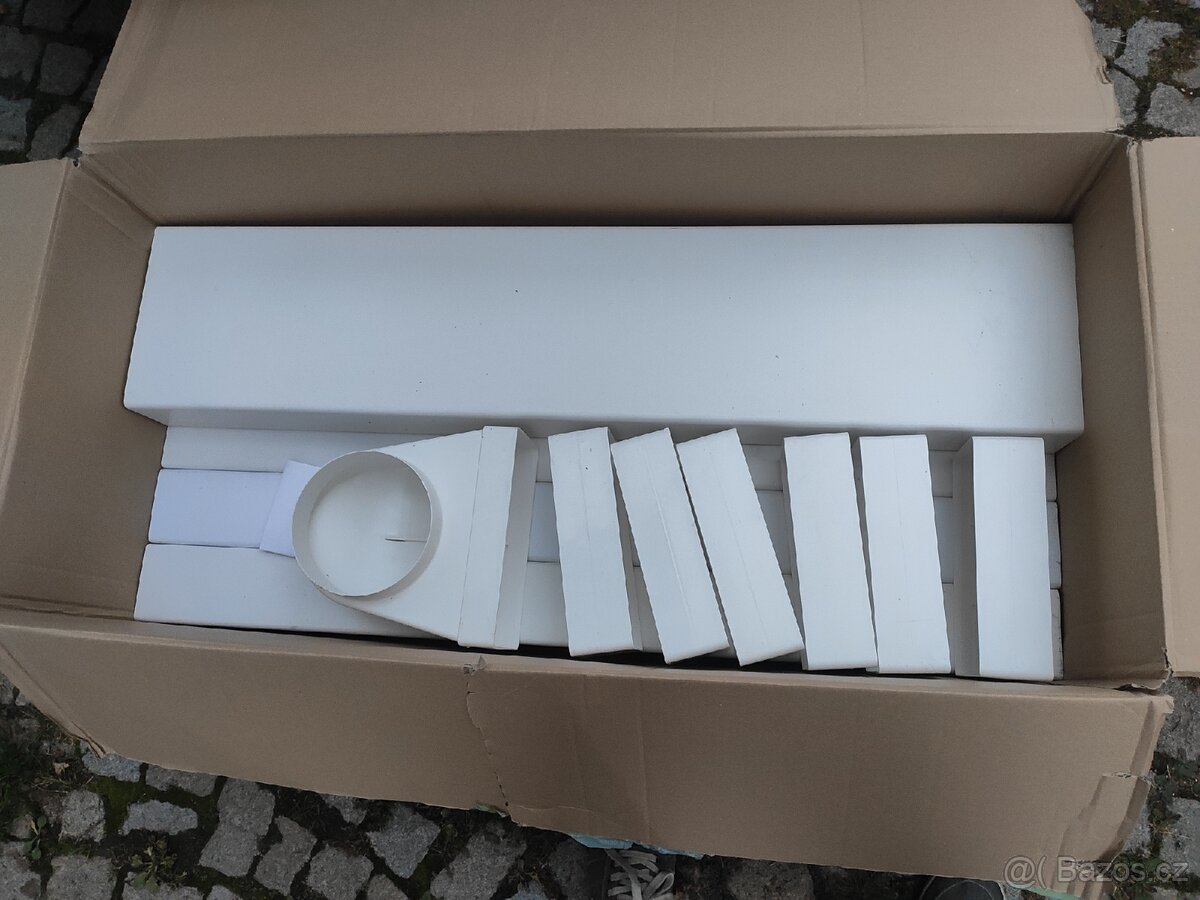 Hranaté potrubi přívod externího vzduchu 220/90