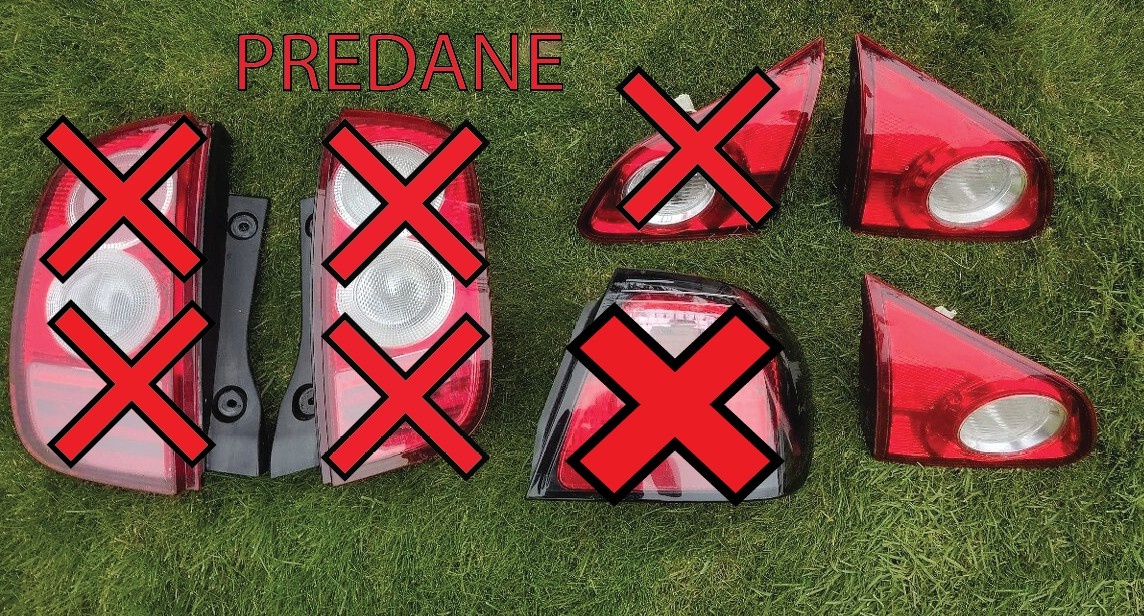 Nissan Qashqai I J10 2007 - 2010 Lave zadne svetlo