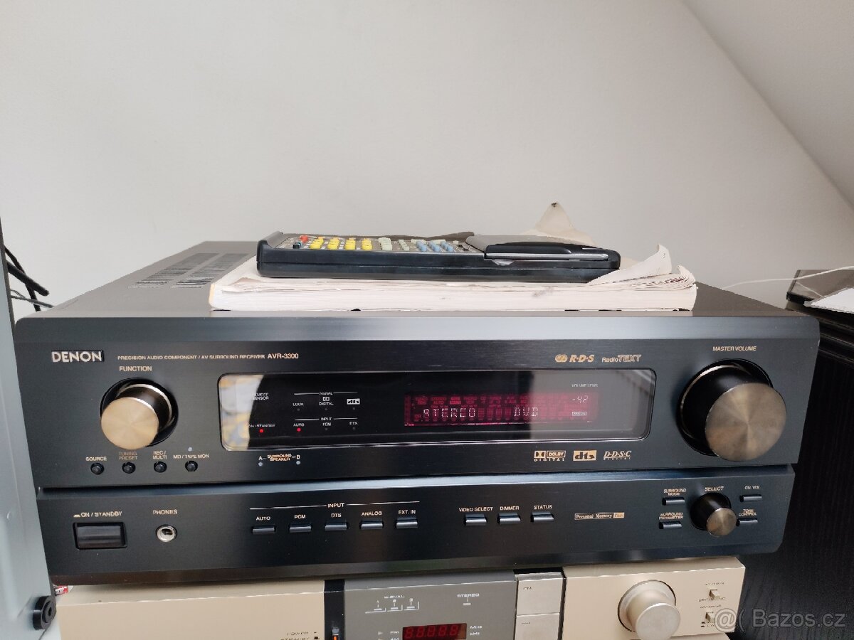 DENON AVR-3300 AV RECEIVER, MANUAL A DÁLKA