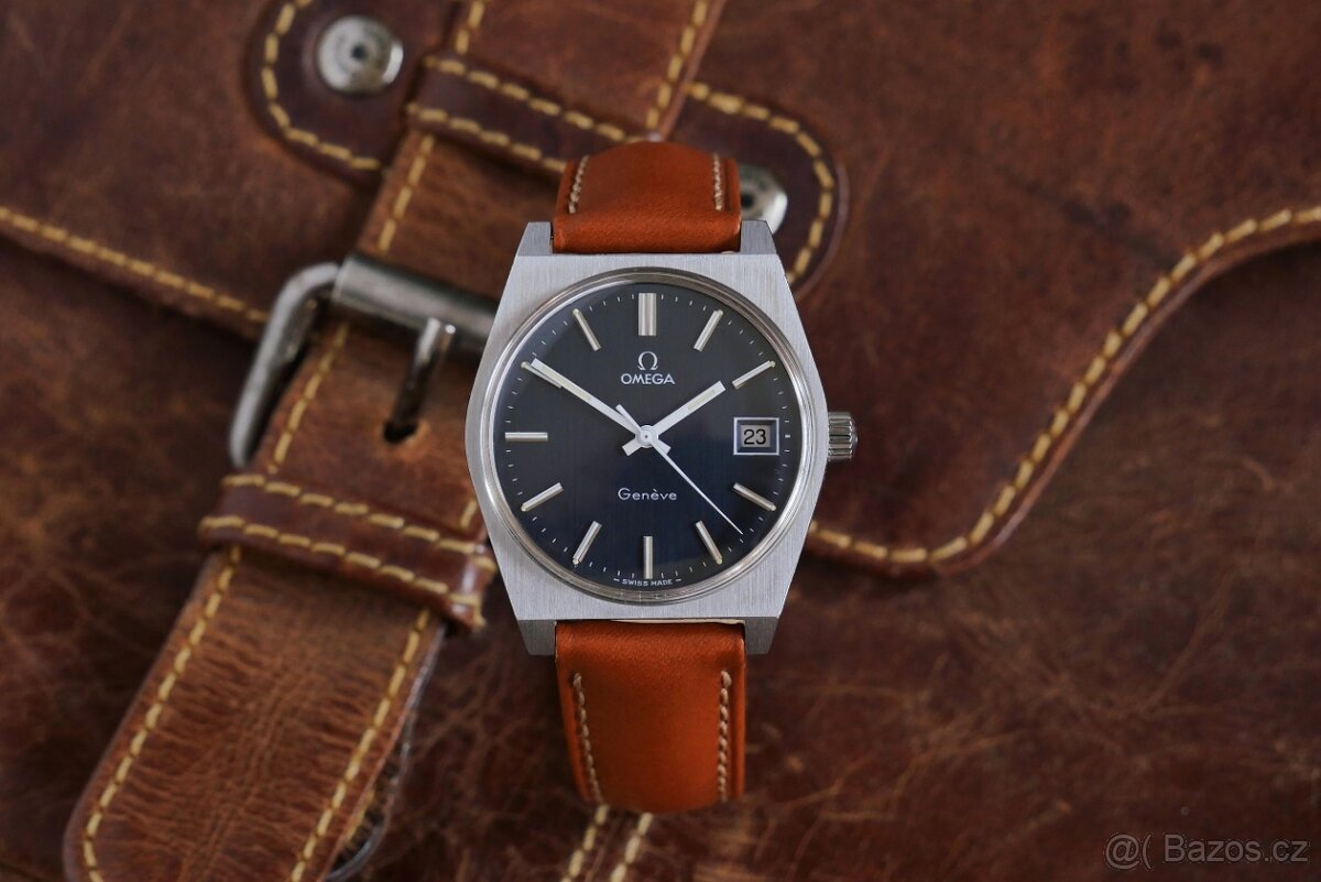 OMEGA Geneve 1360049 modrošedé