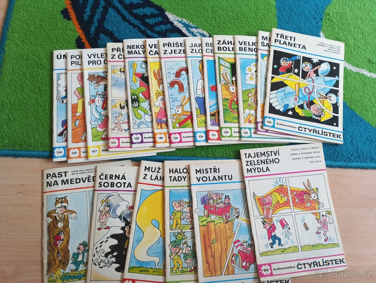 Čtyřlístek – 19 retro knížeček z 80. let