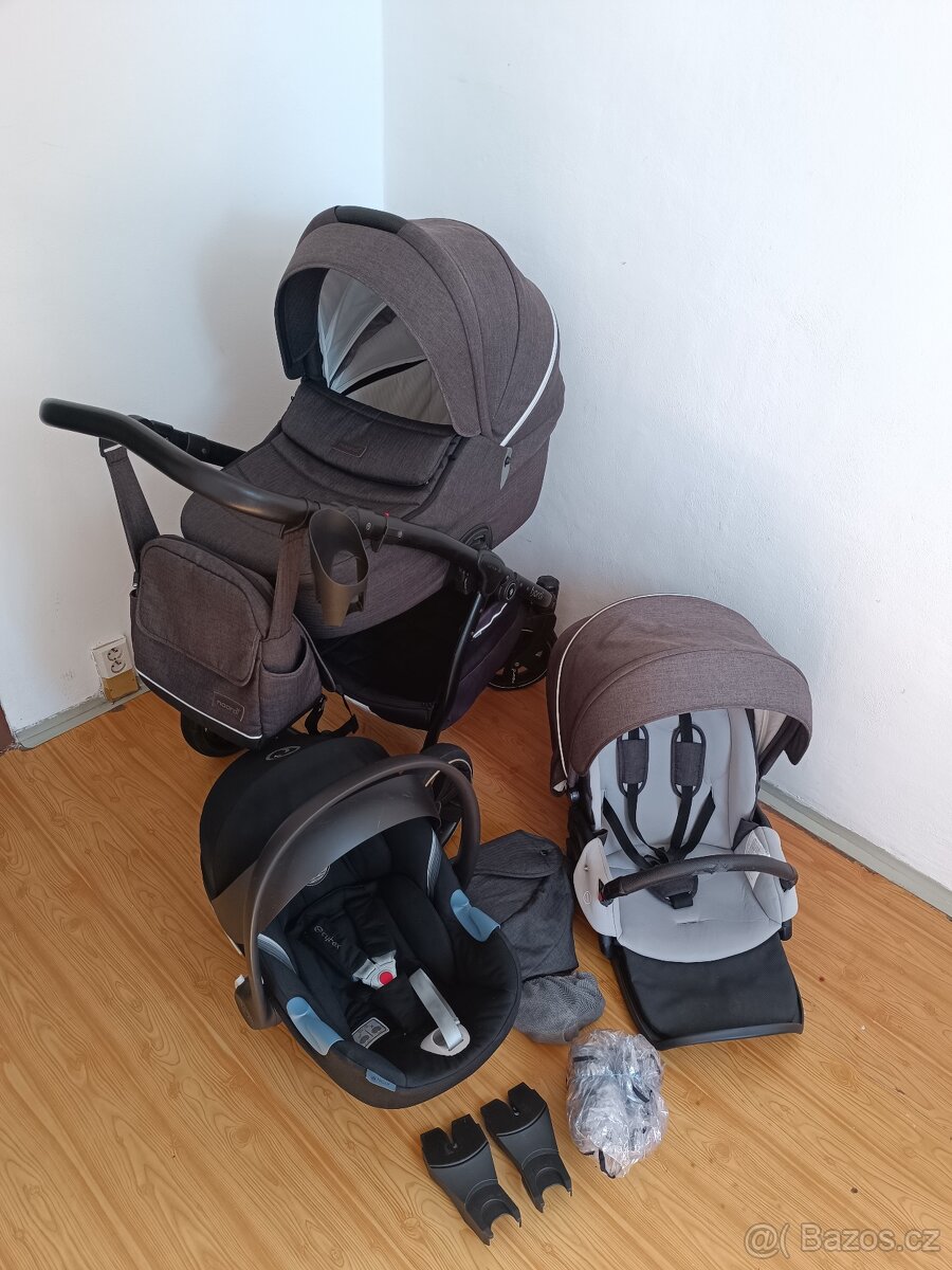 Kočárek Noordi Fjordi II +Cybex Aton M
