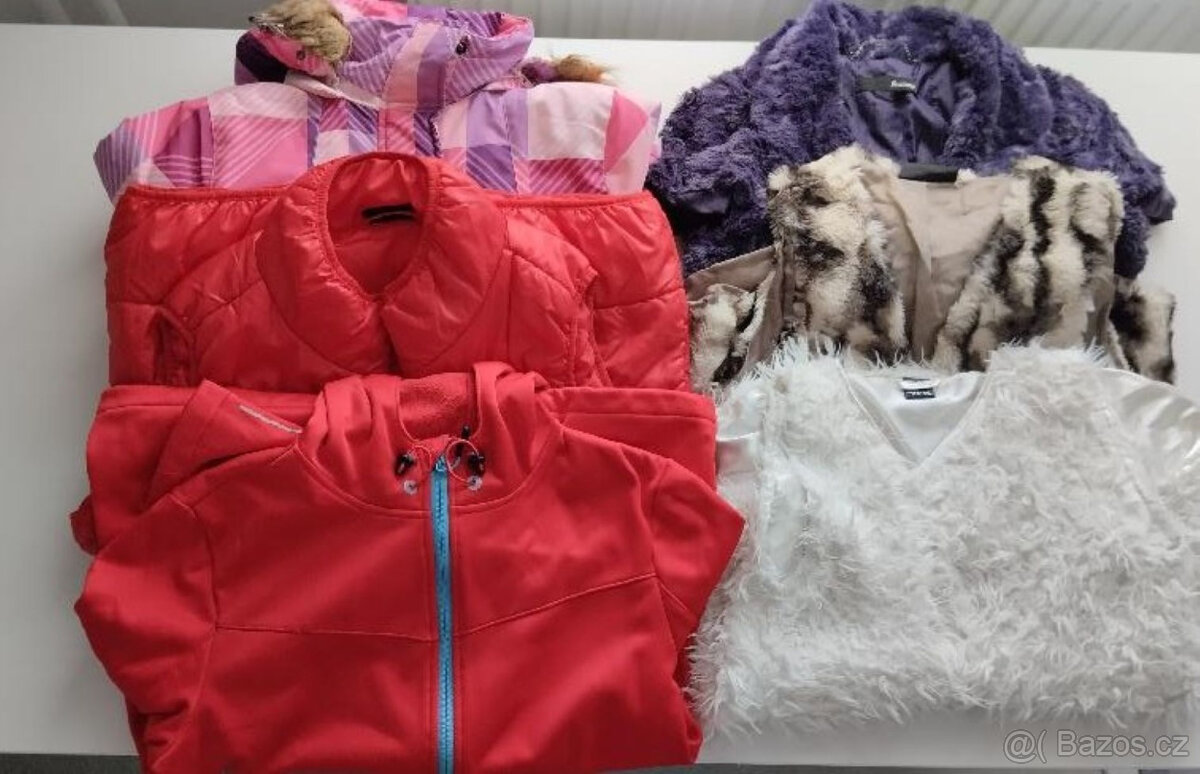 DÁMSKÉ/DÍVČÍ BUNDY A VESTY XS-M-L
