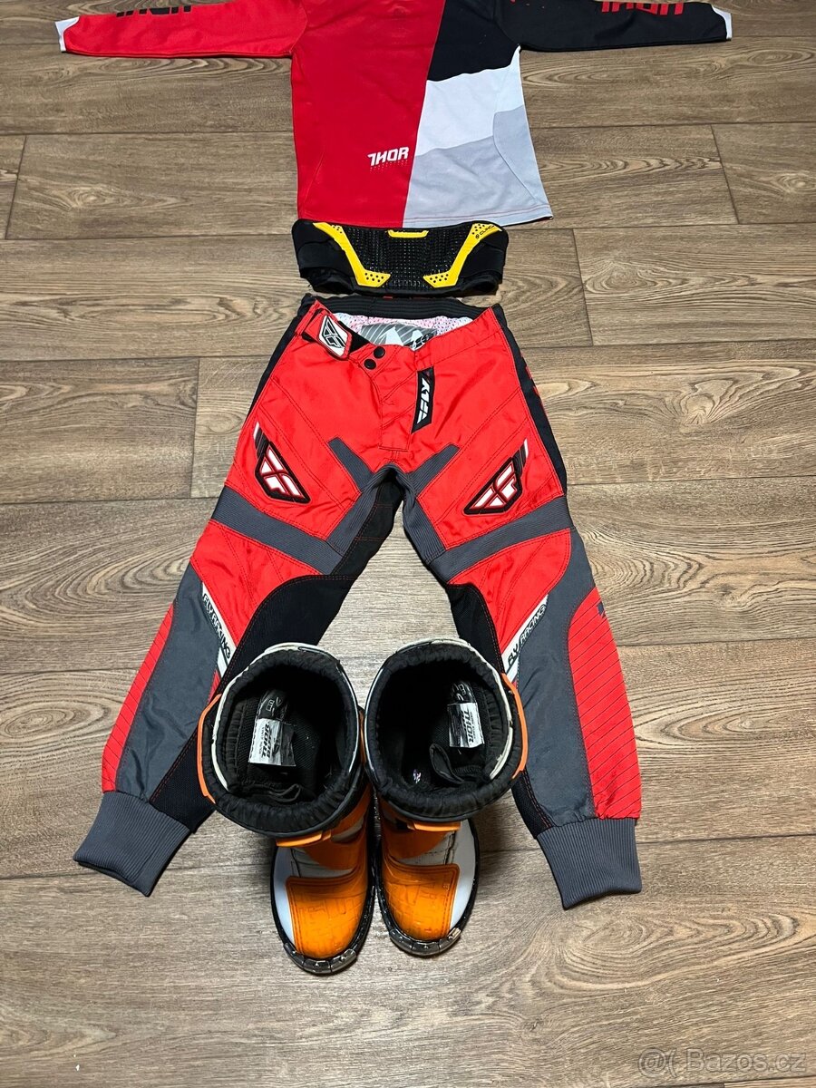 Motokrosové oblečení Thor+ boty Thor+ledviňák