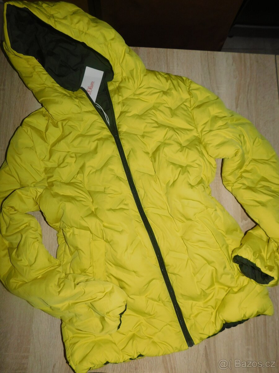Dětská zimní oboustranná bunda-Nová-vel.158-S.Oliver