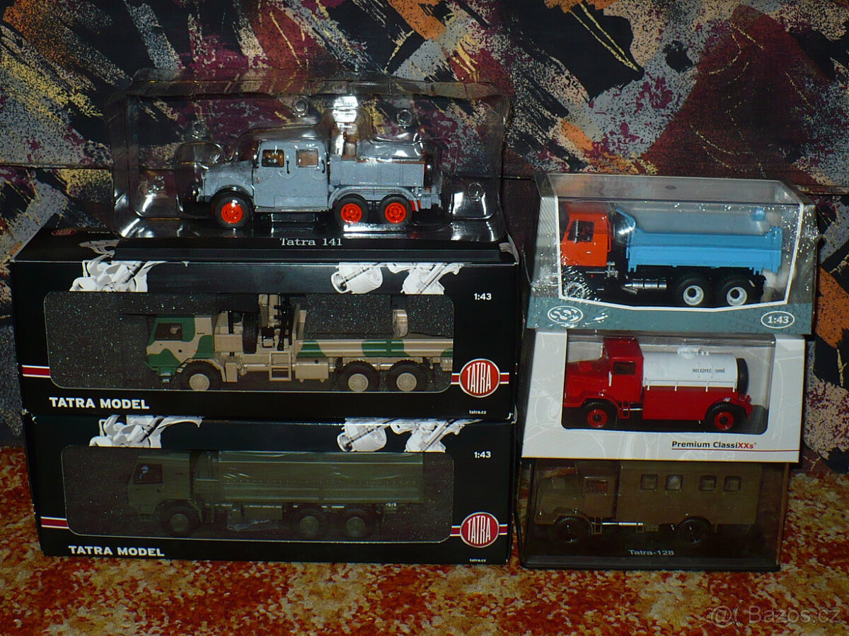 Sběratelské modely náklaďáků TATRA - KADEN a další