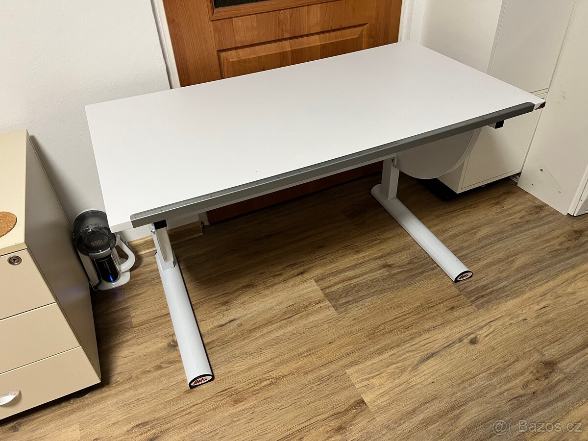 Dětský rostoucí psací stůl, bílý