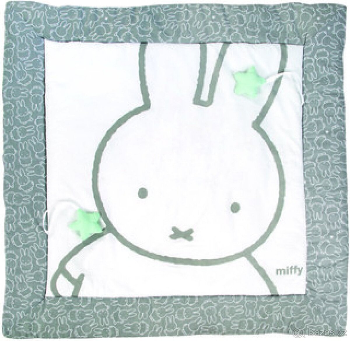 Roba Miffy nová hrací deka 100 cm x 100 cm bílo šedá