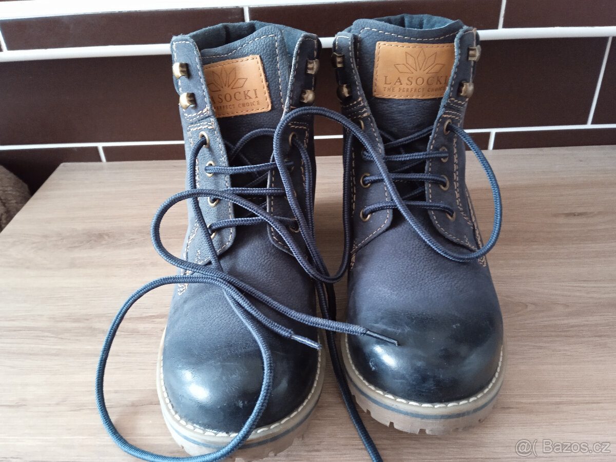 Dámské zimní boty vel.38 kožené Lasocki
