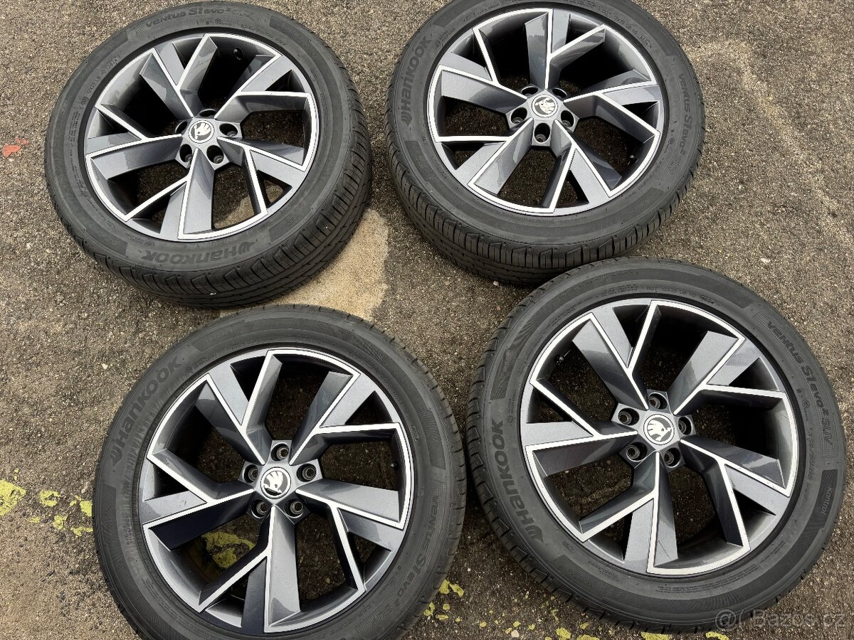 19” Alu kola Škoda Kodiaq vč letních pneu 90% dot 38/24