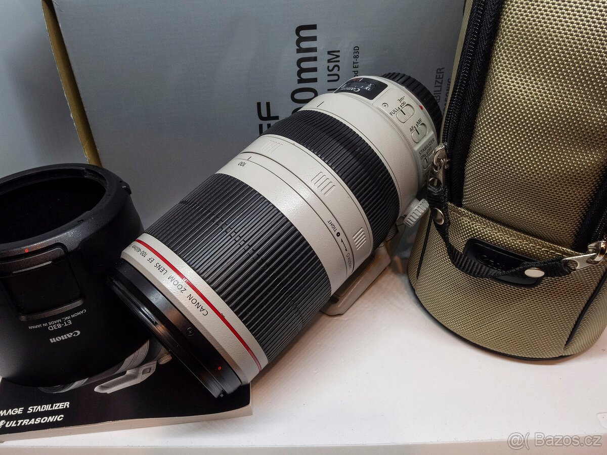CANON EF 100-400/4-5,6 IS L USM II v TOP stavu, krabice