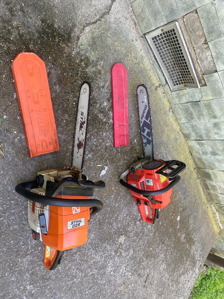 Prodám pilu značky Hecht a pilu značky STIHL