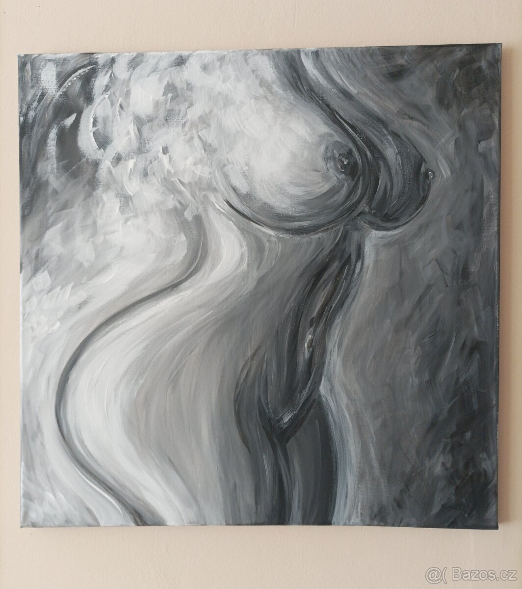 Akt 50x50, DOPRAVA ZDARMA