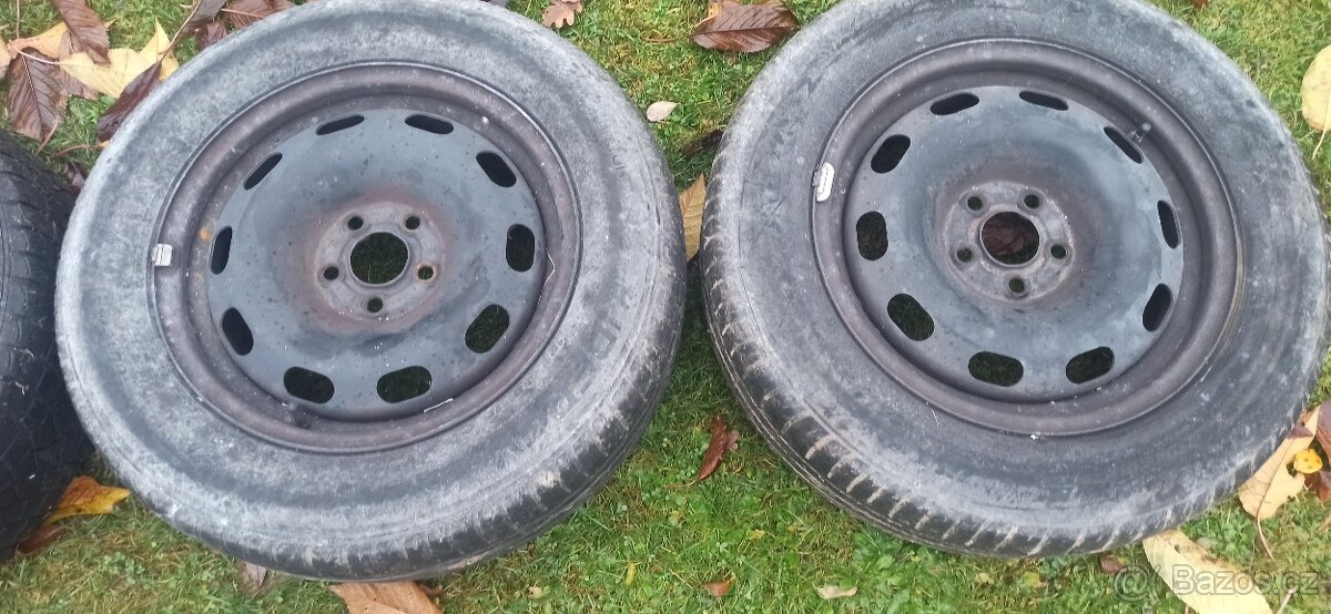 4 plechové disky r15 5x100