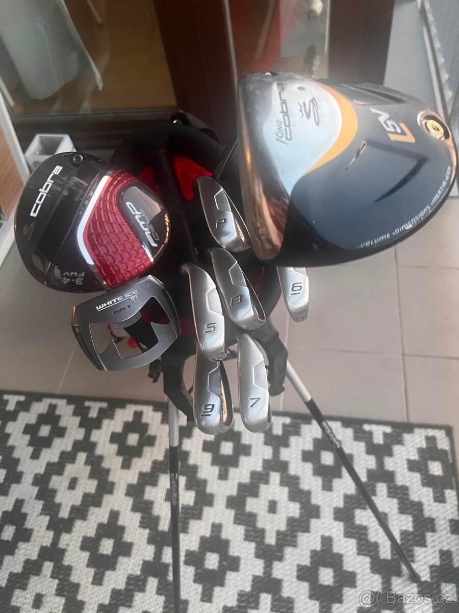 Cobra kompletní set + Odyssey putter + bag