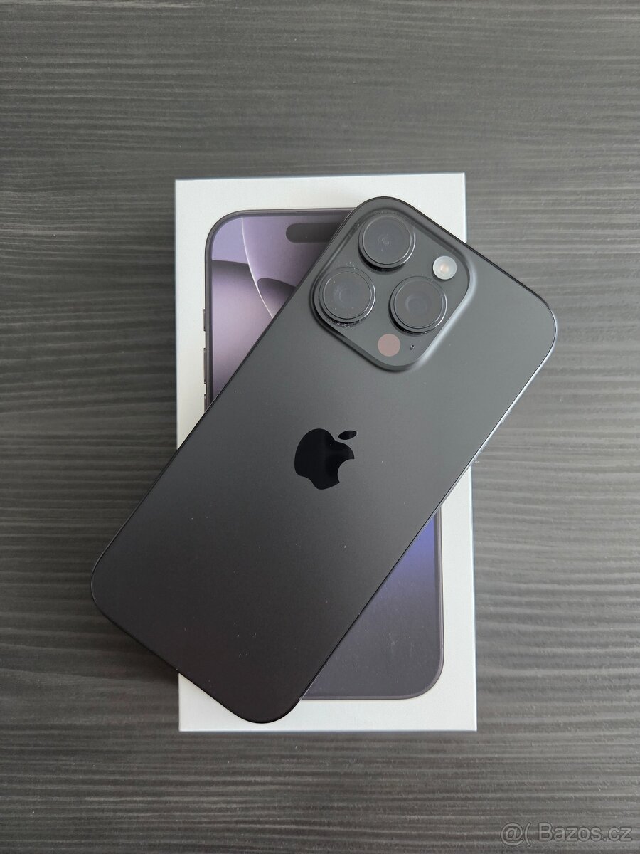 Apple iPhone 16 Pro 256GB / černý titan / záruka 3 roky