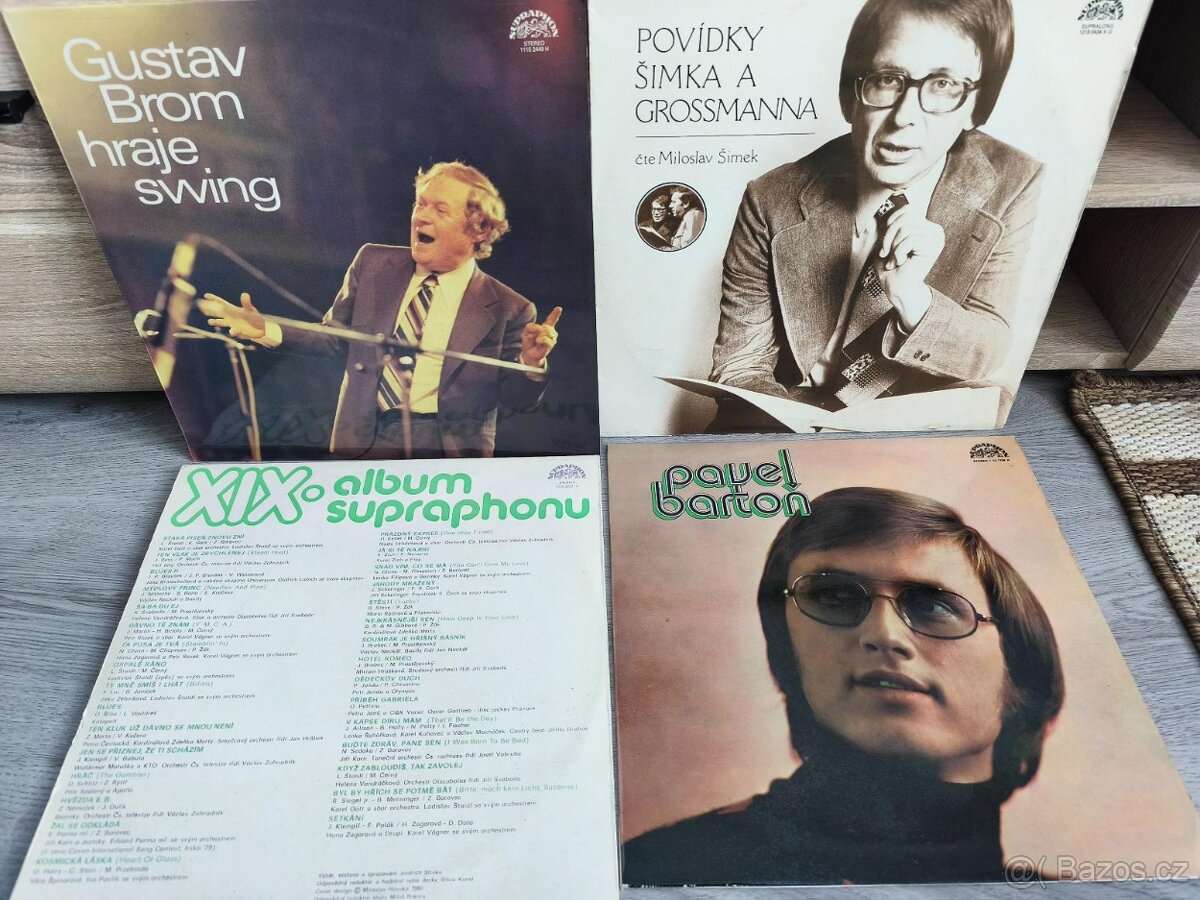 12 LP DESEK-VŠE STARÉ A RARITNÍ KOUSKY (1 S VLASTNORUČNÍMI P