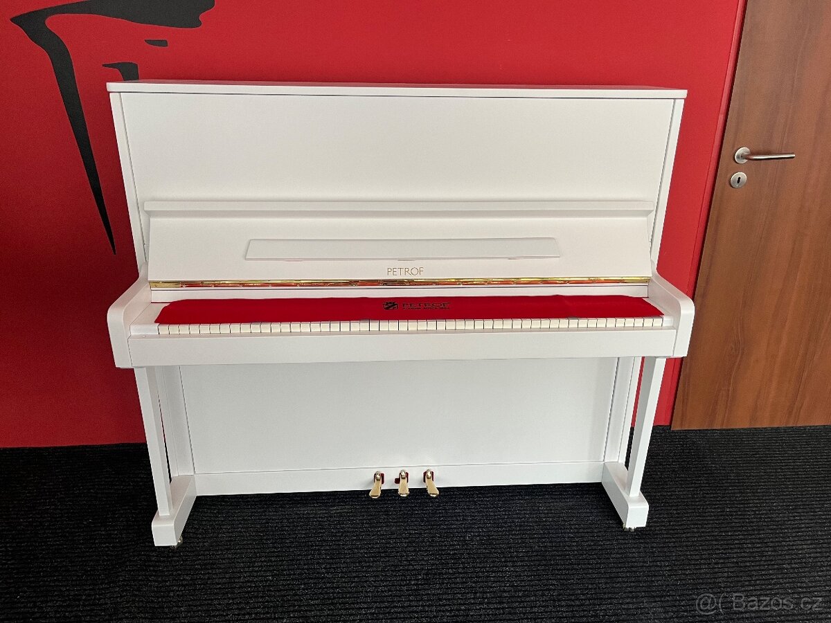 Bílý Petrof model 126 Záruka a dopravq