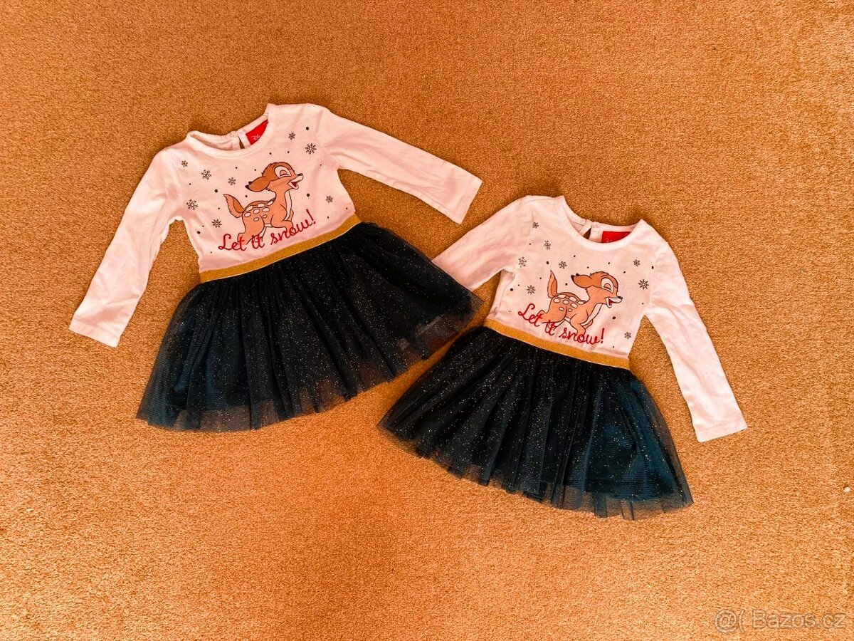 Vánoční šatičky pro holčičky; dvojčata