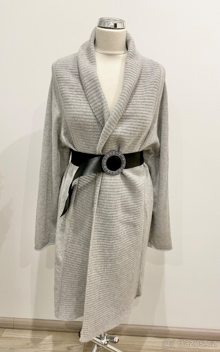 Kašmírový dlouhý svetr 100%kašmír, kardigan přehoz