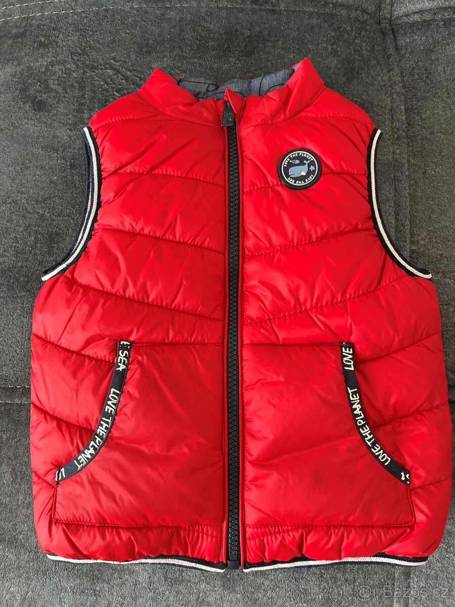 Dětská vesta bez rukávů, vel. 86