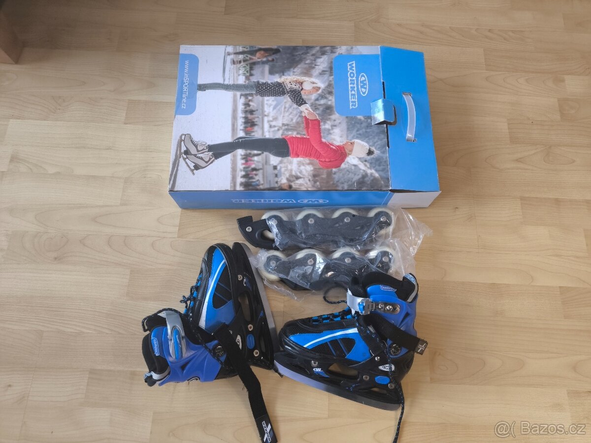 Kombinované brusle Worker 33-36