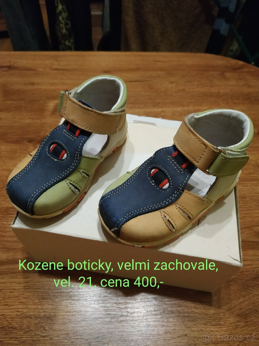 Dětské kožené sandále vel. 21 - TOP STAV