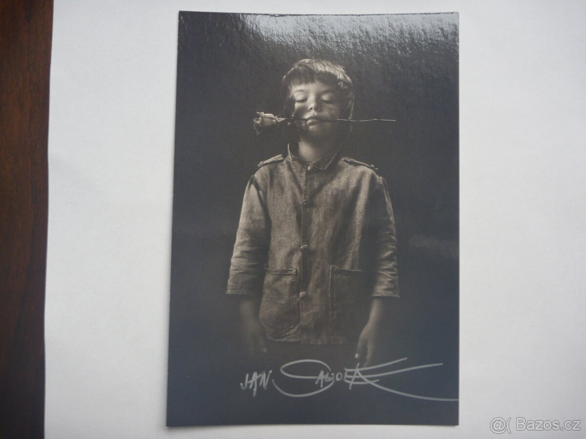 Jan Saudek autogram pohlednice podpis fotografie