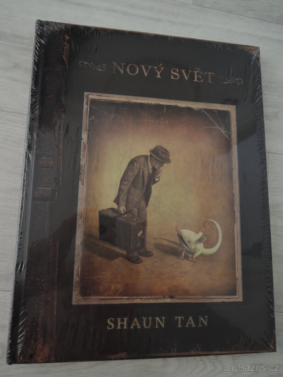 Kniha Nový svět Shaun Tan originálně zabalená