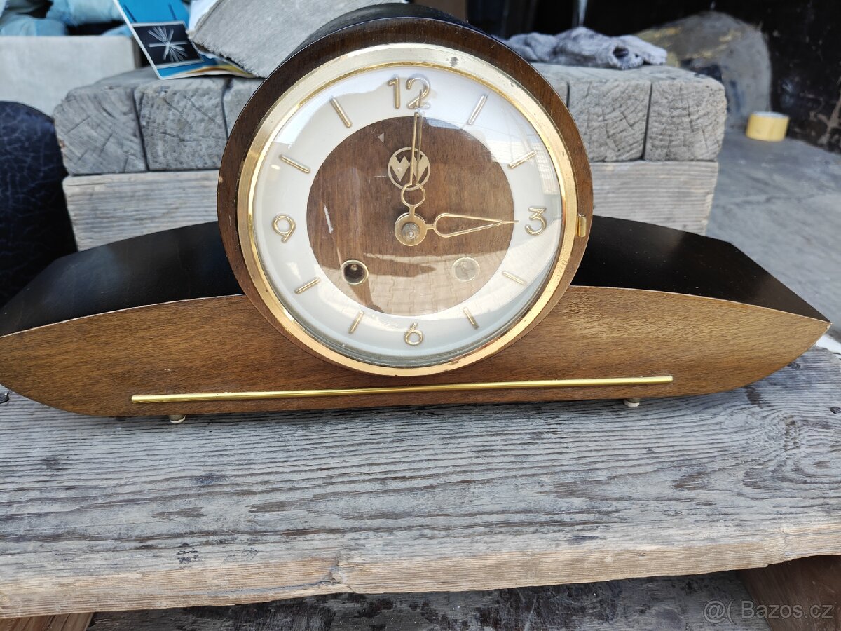 Starožitné krbové hodiny Weimar