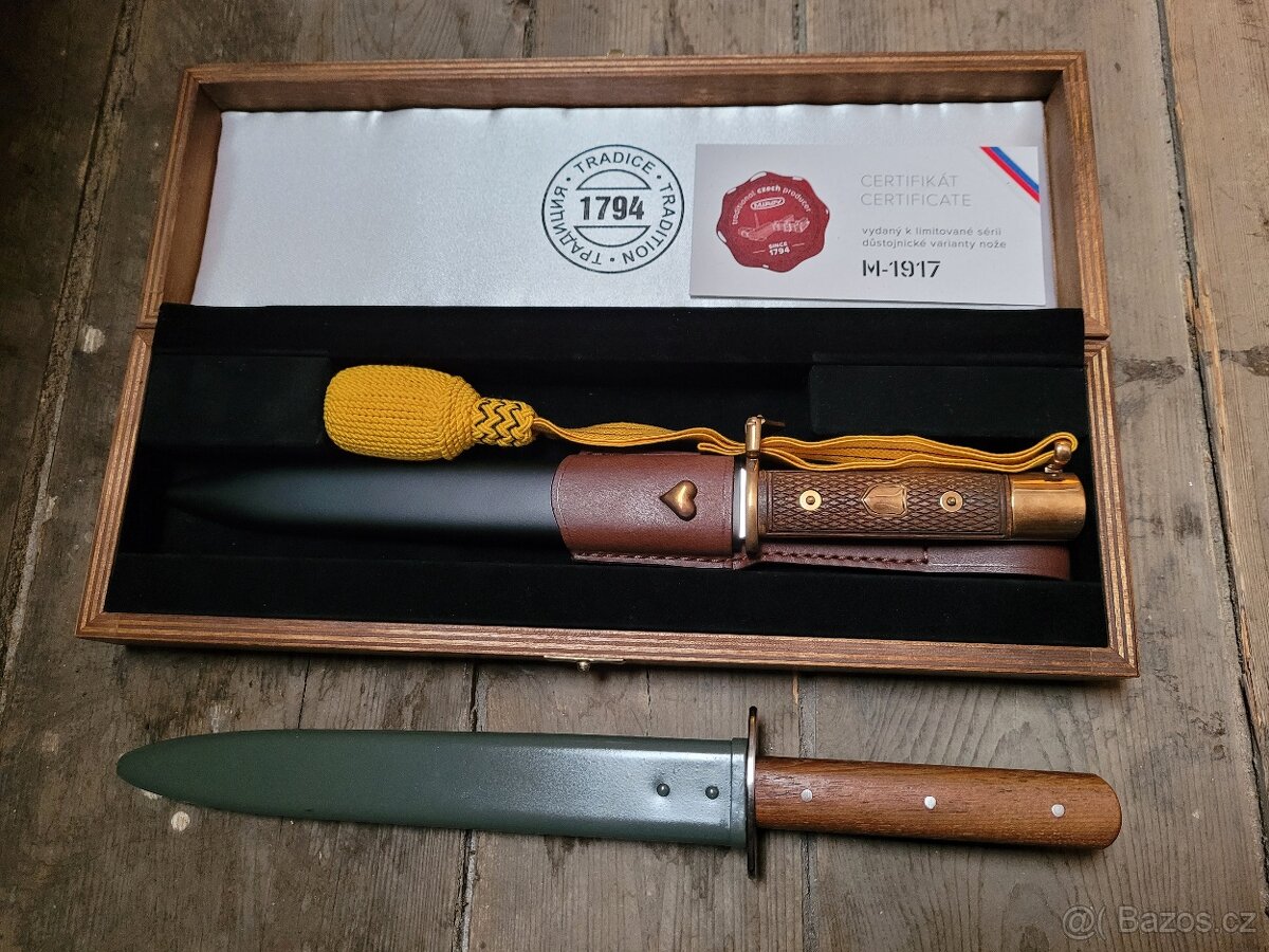 MIKOV 2x sběratelský nůž M.1917 Limitovaná edice 99 a 200 Ks