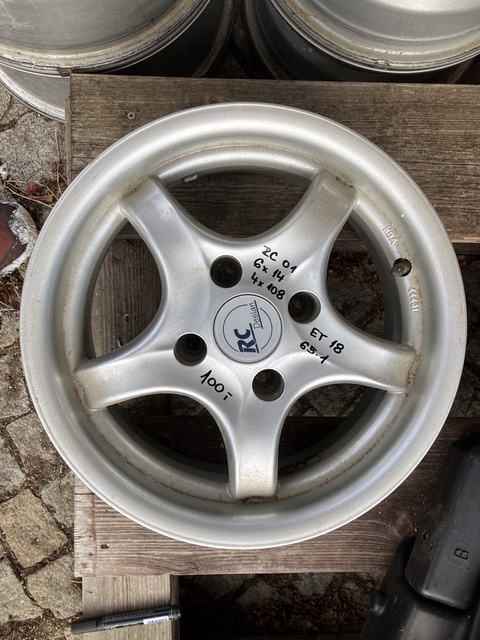 6x14,4x108 RC 01 aludisky na Peugeot Citroen