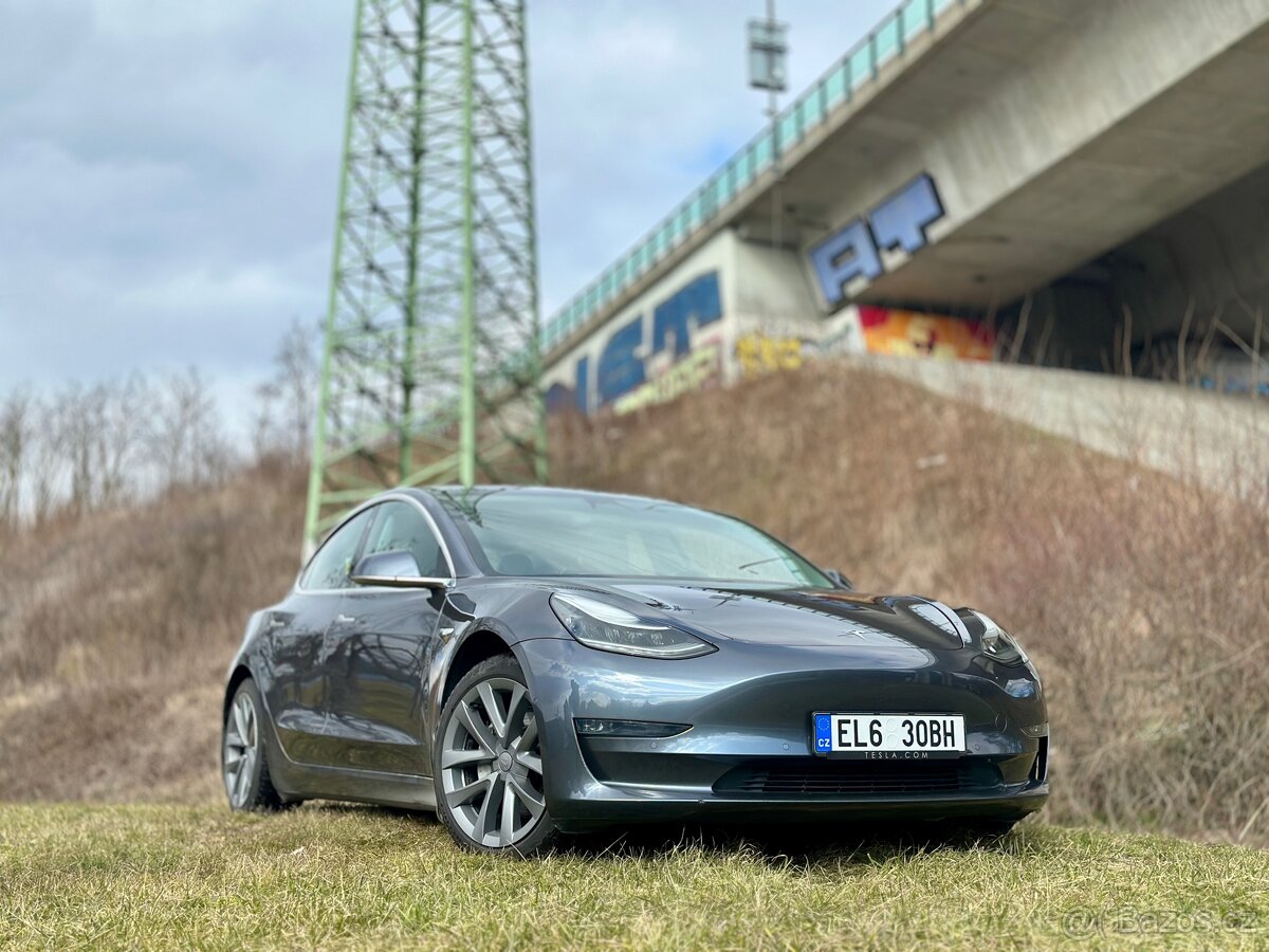 Tesla 3-LR-AWD-FSD 4/2019 -záruka na baterii a pohon