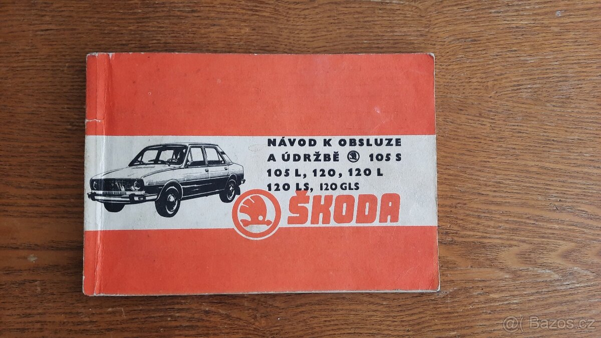 Návod, záruční list Škoda 105 atd.