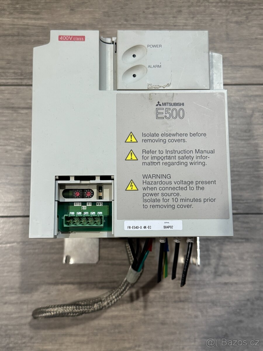 Frekvenční měnič Mitsubishi E500 + RFI filtr Schaffner