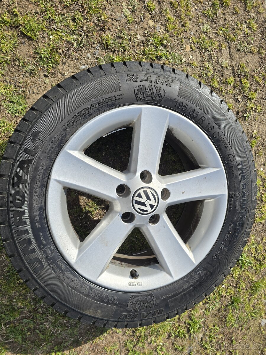 Alu kola VW Tiguan 5x112, 195/65r16 C , sada