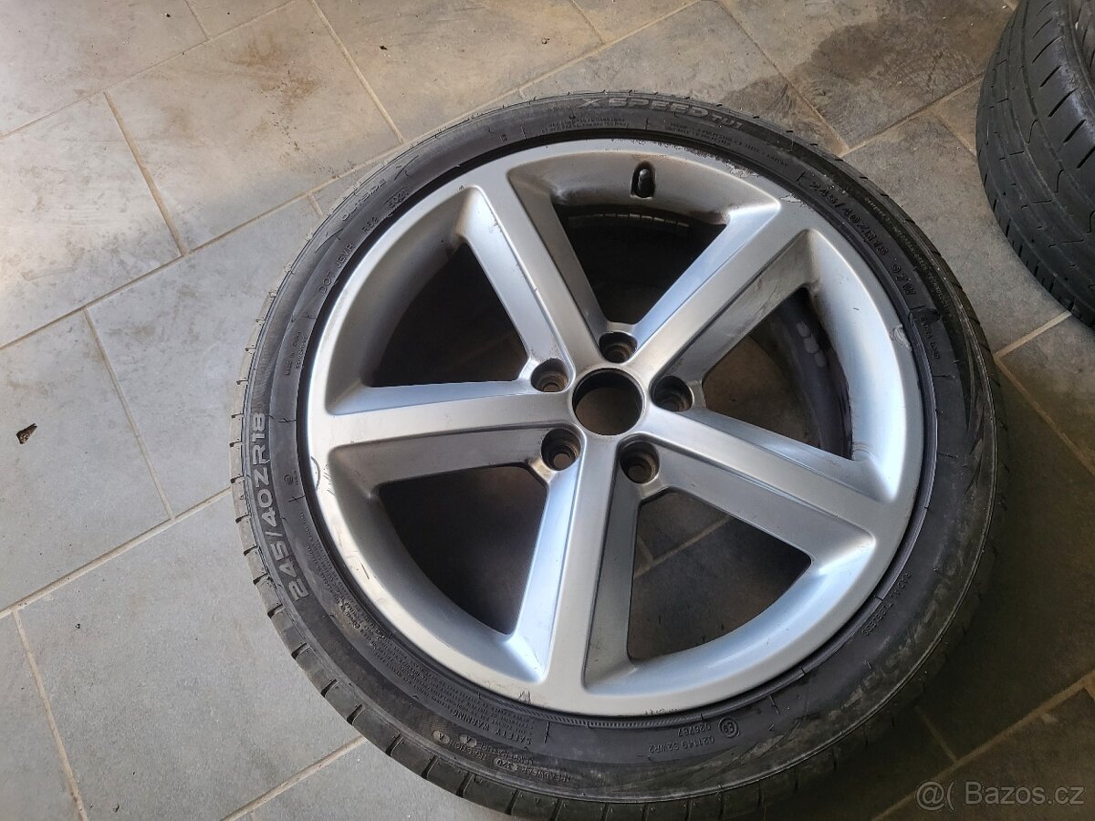 Al kola 18", 5x108mm, 245/40ZR18 97W, 6mm