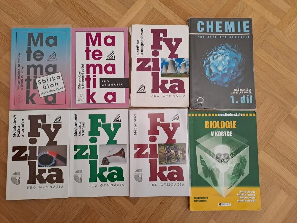Nabízím učebnice různé učebnice pro gymnázia
