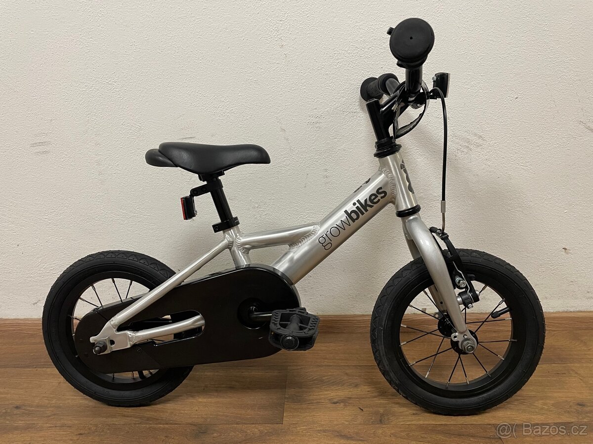 Dětské kolo Growbikes 12” stříbrné