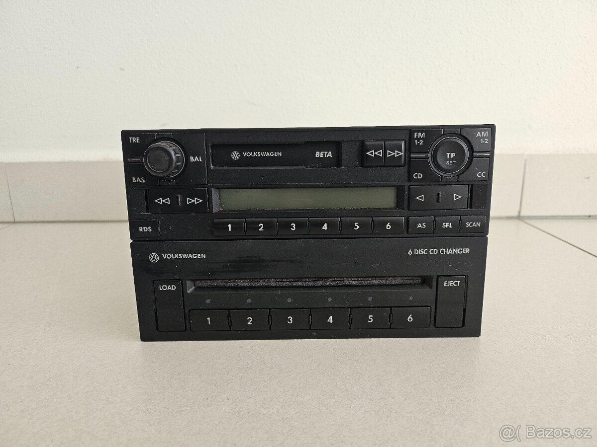 VW BETA + 6CD PLAYER VW GOLF 4 PASSAT B5 - 1J0035152E - 6X00