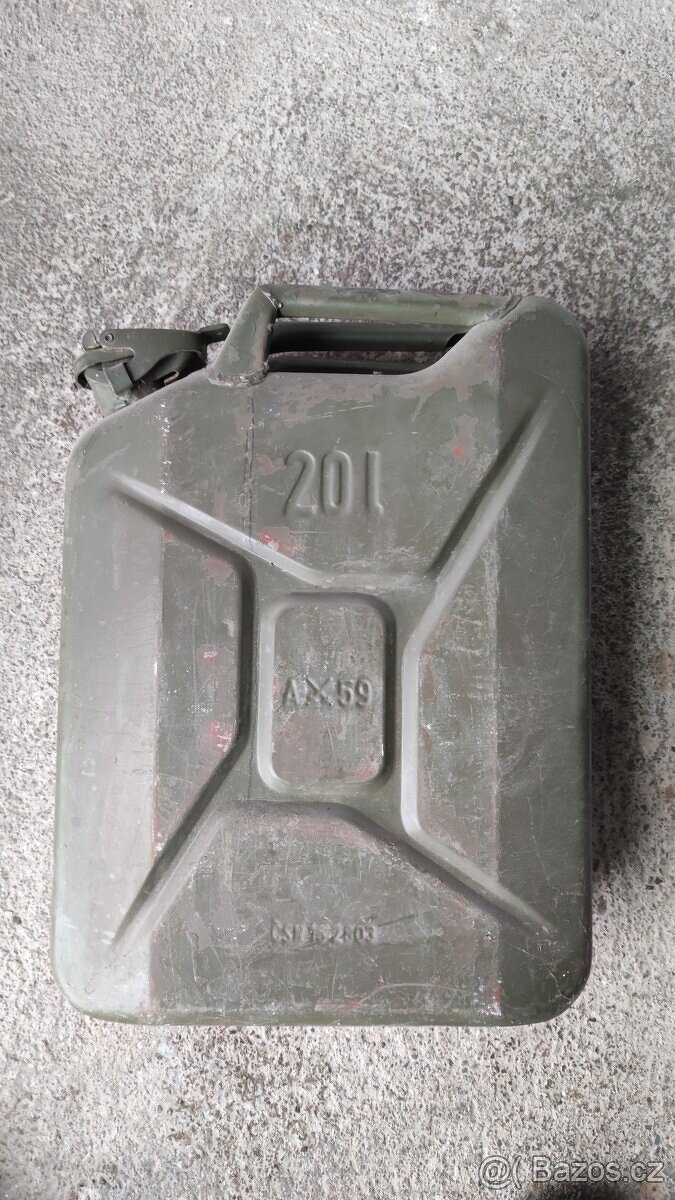Plechové kanystry nafta - benzin 20l - 3ks