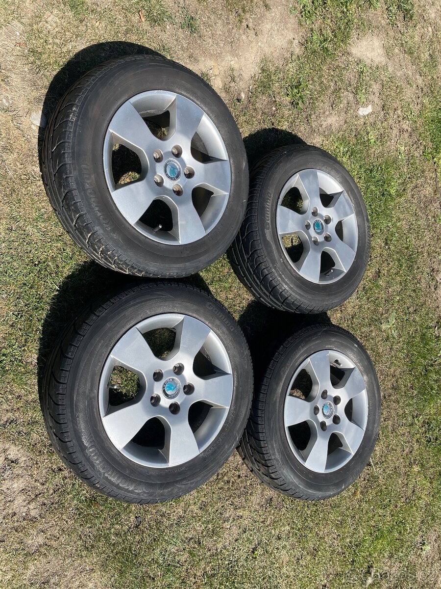 Alu kola r15 5x112 z vozu Škoda Octavia