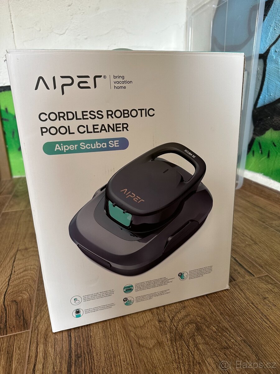 AIPER Vysavač do bazénu ScubaSE Black