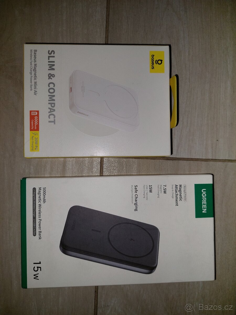 Power banka s nabíječkou bezdrátovou