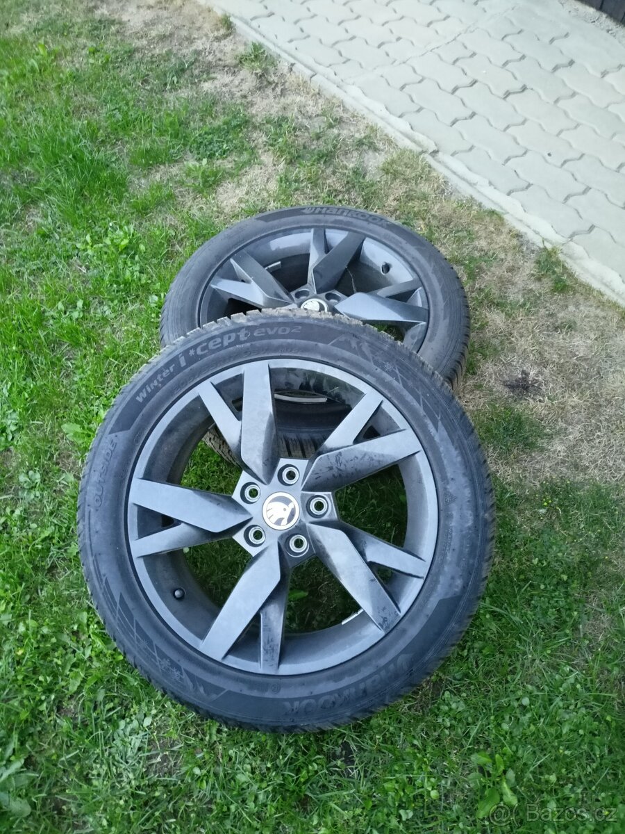 AL kola  škoda +zimní pneu