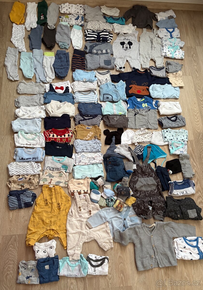 Mix oblečení chlapeček (0-3 m.), vel. 50,56,62