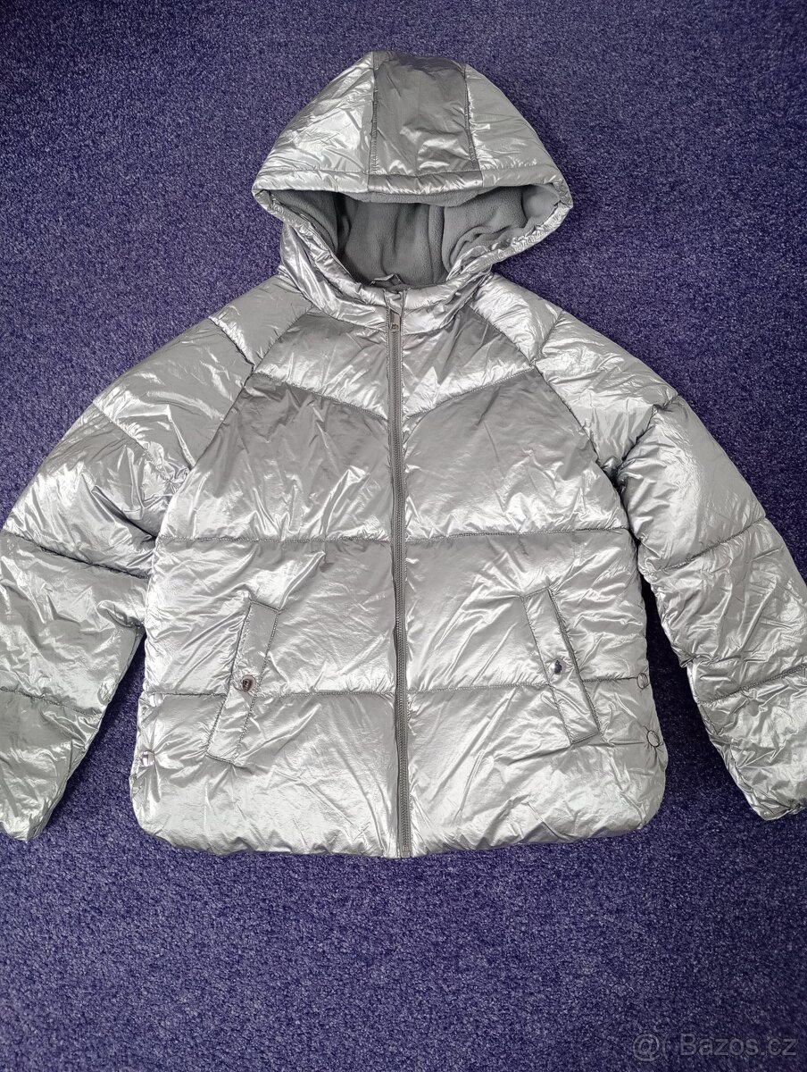 Nová metalická dívčí bunda MS, vel. 11-12 let
